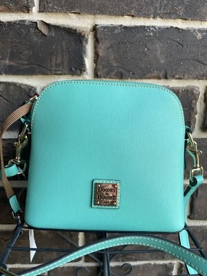 NWT  Dooney & Bourke Saffiano Leather Robin Dome Crossbody Mint Green - Image 1 of 4