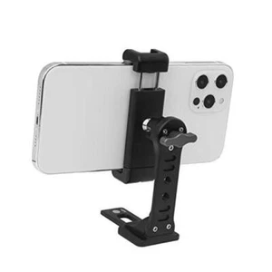 Metal Phone Tripod Mount w Cold Shoe,360 Rotate Ball Head Cell Phone Tripod - Picture 1 of 7