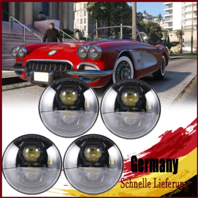 E-Zertifizierung für Chevrolet Chevy Corvette C1 C2 C3 58-82 LED Scheinwerfer - Bild 1 von 4