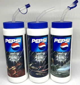RARE Pepsi Promo Star Wars Trilogy Special Edition Water Bottles 1996 Set of 3 - Picture 1 of 16