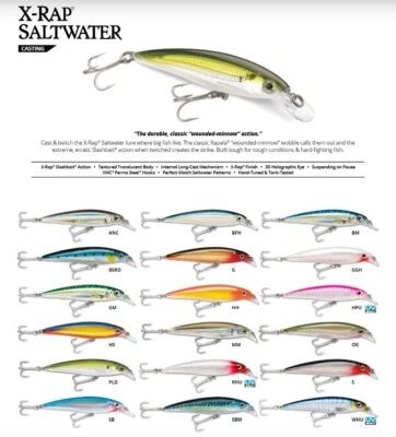 RAPALA X RAP SALTWATER SXR10 ARTIFICIALE PESCA SPINNING LURE SPIGOLA X-RAP 10 - Immagine 1 di 2