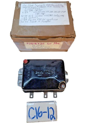 NOS 1952-1955 DELCO GMC KAISER NASH Voltage Regulator 52 53 54 55 1118731 C16-12 - Изображение 1 из 4