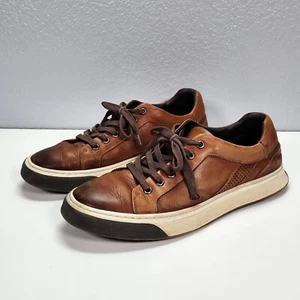 Robert Graham Anchor RG5377L Mens Size 10.5 Brown Sneakers Shoes Leather - Picture 1 of 9