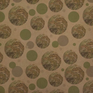 T-Rex Jurassic Double Trouble Premium Kraft Gift Wrap Wrapping Paper Roll - Picture 1 of 4