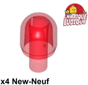 Lego 4x Lumière Gyrophare Light cover bulb rouge transparent/trans red 58176 NEW - Picture 1 of 1