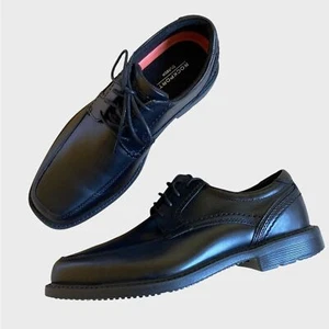 NWT Rockport Men's Style Leader 2 Oxford Shoes Size 8XW Black Leather A13013 - Picture 1 of 16
