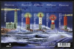 Finland - "LIGHTHOUSE ~ LIGHTHOUSES" Unique Glow-in-the-Dark MS 2003 - Picture 1 of 7