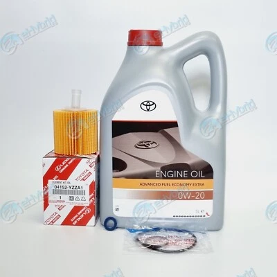 Kit de servicio intermedio genuino Lexus RX450H 0W20 lavadora de aceite y cárter y filtro de aceite Foto 1 de 3