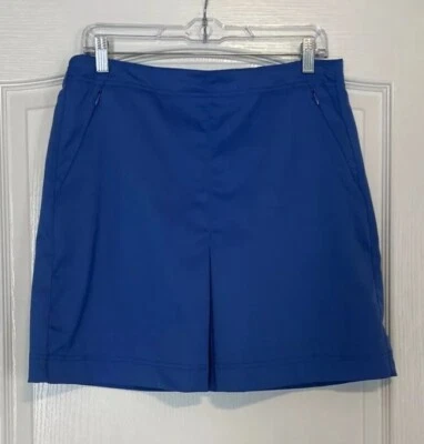 Bolle Athletic Skort 女式 10 码皇家蓝色口袋高尔夫泡菜网球 — 第 1/4 张图片