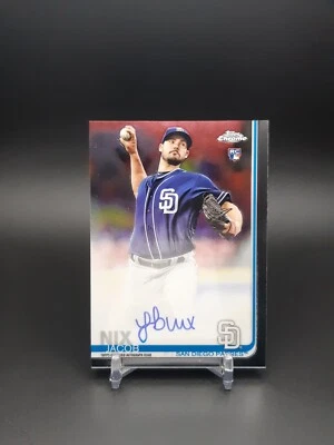 2019 Topps Chrome Rookie Auto Jacob Nix #RA-JN Auto RC - Image 1 of 2