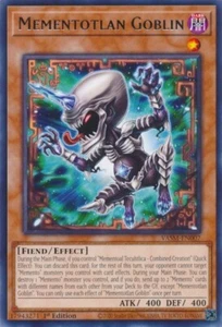 Mementotlan Goblin - Valiant Smashers - Yu-Gi-Oh! - NM - 1° Edizione - Foto 1 di 1