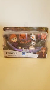 Disney Frozen II Petite Anna and Olaf Ice Canoe Gift Set Seven Piece Playset NEW - Picture 1 of 1