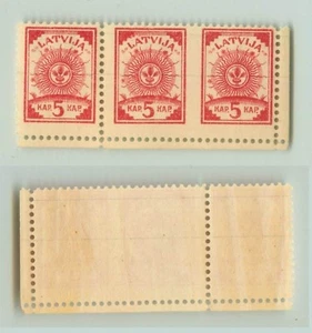 Latvia 1919 SC 6 MNH missing perforation strip of 3 . f2871 - Picture 1 of 2
