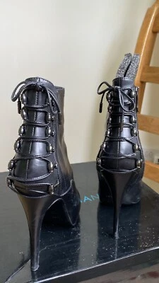 Женские сапоги Marciano на шпильке черные размер ЕС 39 Великобритания 6,5 - Изображение 1 из 4