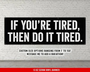 Motivational Home Fitnessstudio Banner - großes Zitat Wandkunst - Bild 1 von 21