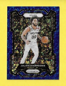2023-24 PRIZM FAST BREAK BLU DISCO PRIZM JULIAN CHAMPAGNIE #d 105/150 SPURS - Foto 1 di 2