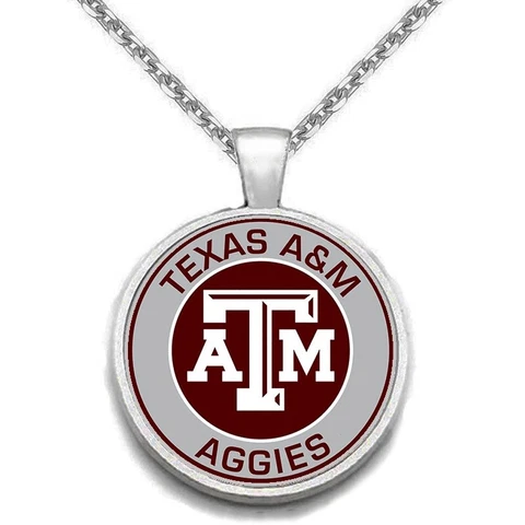Texas A&M Aggies Mens 925 Sterling Chain Necklace University State College A1 Cover