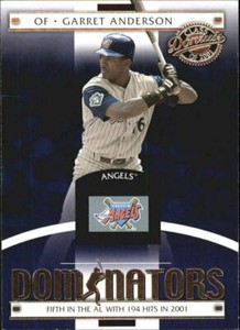 2001 Donruss Class of 2001 Dominator Anaheim Angels Baseball Card #DM27 Anderson