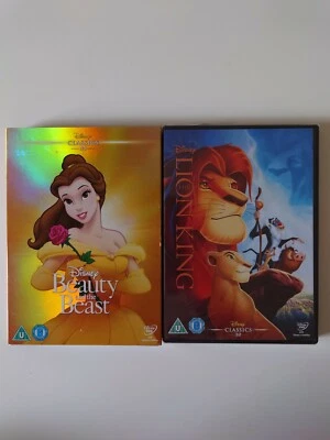 Disney Classics Beauty and the Beast And The Lion King New & Sealed DVD Bundle  - Image 1 of 2