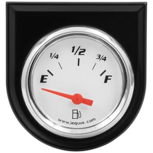 2.0 Dia Fuel Level Messgerät W / Schwarz Panel EQUUS E5362 - Bild 1 von 1
