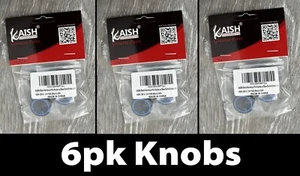 6pk KAISH K1826-Perillas de aluminio negro con círculo azul e indicador - Imagen 1 de 5