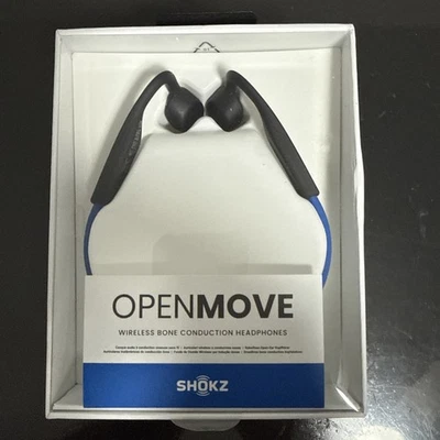 Shokz OpenMove Wireless Bone Conduction Headphones Blue S661 NEW - Image 1 of 4