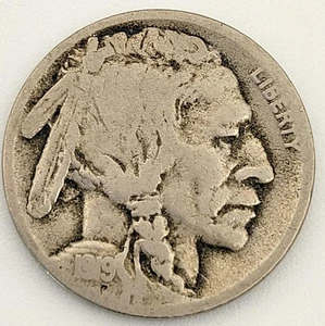 1919 D US BUFFALO INDIAN HEAD NICKEL VG DETAILS #X207 - Picture 1 of 4