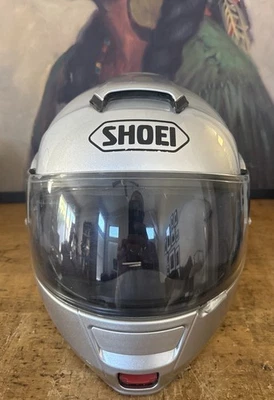 Shoei Neotec серебристый серый модульный мотоциклетный шлем размер большой - Изображение 1 из 4