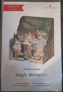 American Greetings Magic Moments Displayable Pop-Up Large Christmas Card  - Picture 1 of 5