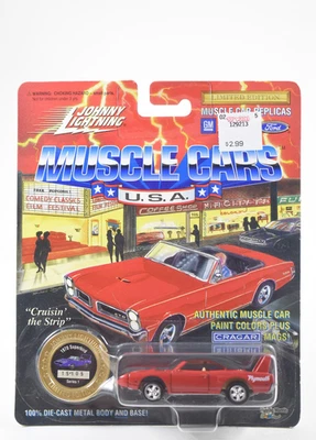 Johnny Lightning Muscle Cars 美国系列 1 红色 1970 年普利茅斯超级鸟 1/64 1995 — 第 1/4 张图片