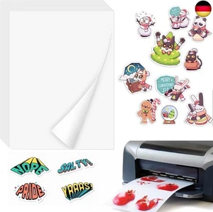 ADERTOS 30 Stk A4 Selbstklebende Folien Bedrucken Klebefolien Druckerpapier - Bild 1 von 7