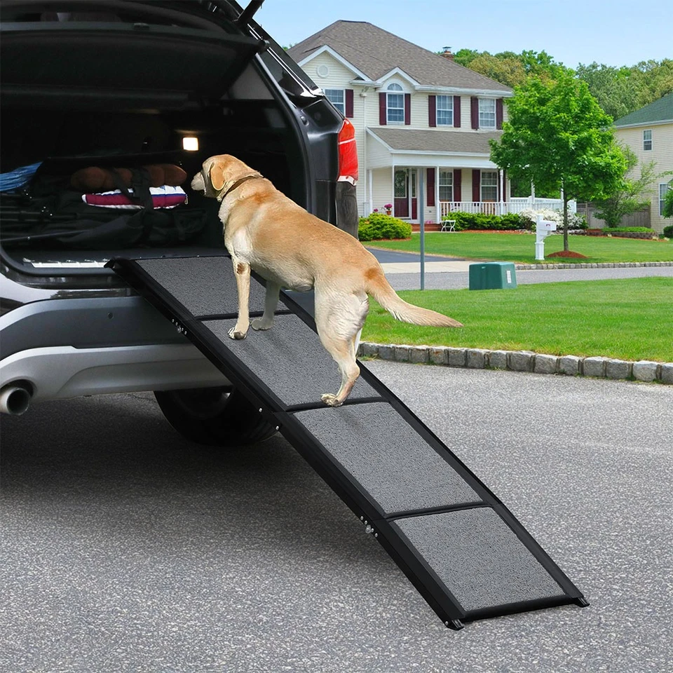 Pawz Dog Ramp For Car SUV Pet Dog Stairs Steps Ladder Travel Foldable Portable