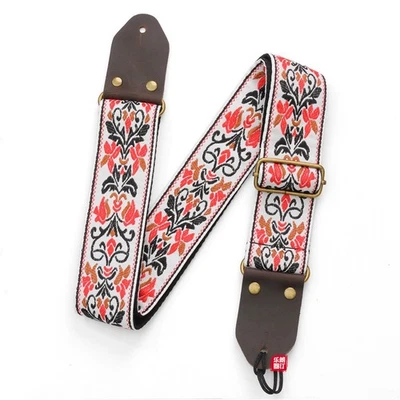 1PCS Guitar Ukulele Strap Embroidered Guitar Strap Electric Guitar Accessories (7156 - Image 1 of 4
