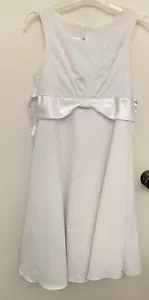 White Communion, Easter, Wedding, Girl's Bonnie Jean Dress, Size 12 NWT - Picture 1 of 7