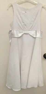 Girl’s Bonnie Jean Dress  White Communion, Wedding,  Size 12 New With Tags - Image 1 of 4