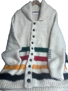 Hand Knitted Wool Sweater Colorful Soft Cozy Quality - Picture 1 of 9