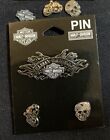 #HD005 HARLEY MOTORCYCLE VEST PIN:  HD BAR&SHILD BANNER   FREE: S & H & TRACKING