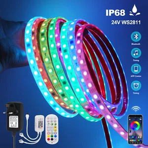 WS2811 LED Strip Light RGB 60LED/m Flexible Full Colour Individually Addressable - Picture 1 of 15