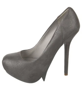 Camilla skovgaard grey saw Platform stiletto pump calf leather UK 6 - Picture 1 of 6