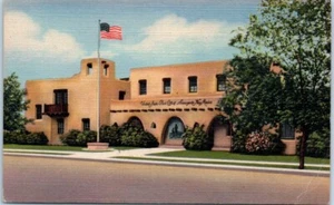 POST OFFICE Alamogordo, New Mexico NM linen - Postcard - Picture 1 of 2