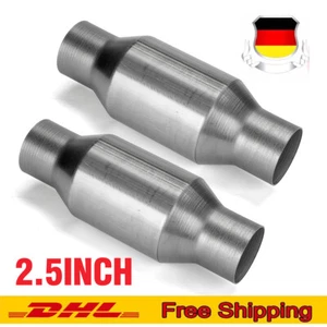 2x 2.5 pulgadas Universal Auto Catalizador KAT 2.5L Convertidor Catalítico Escape - Imagen 1 de 12