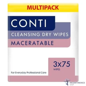 3x Conti Washcloth Patient Cleansing Dry Wipes - 30cm x 28cm - Bathing Aid - Picture 1 of 4