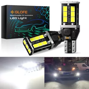 2Pcs CANBUS LED Backup Reverse Light Bulb 921 912 T15 Bulbs Lamps 6000K White - Picture 1 of 8