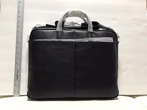 NWT Fossil Warren Top Zip Work Bag Midnight Navy MBG9551406 - Picture 1 of 3