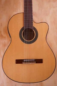 Alvarez CF6CE Electro-Acoustic Classical Guitar in Natural, USED - Picture 1 of 6