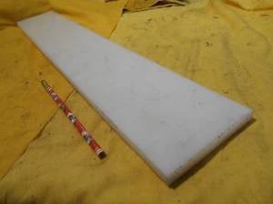 BARRA DE NYLON NATURAL Mecanizable Plástico Hoja Plana Stock 1/2" x 4" x 24-1/4" OAL - Imagen 1 de 1