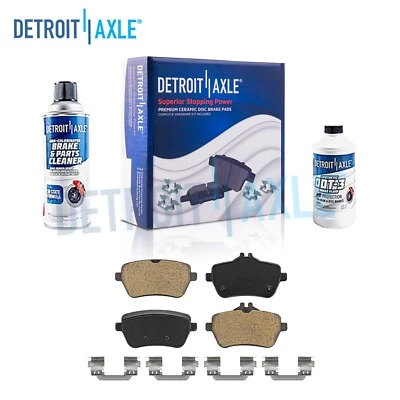 Pastillas de freno traseras de cerámica + herrajes para Mercedes-Benz SL550 SL400 2013 2014 2015 Foto 1 de 4