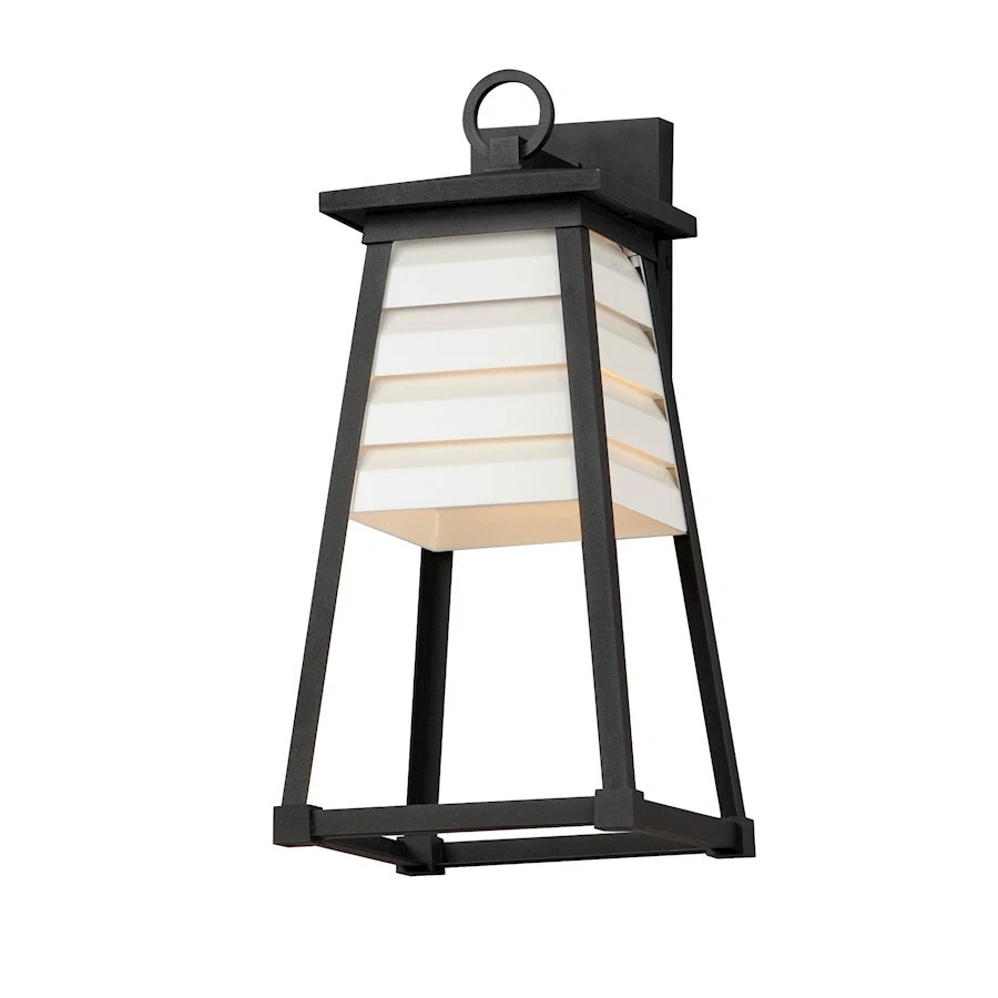 Maxim Lighting Shutters 1 Light Outdoor Wall Mount, White/Black - 40634WTBK Foto 1 de 1
