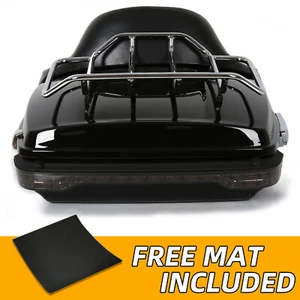 Chopped Pack Backrest LED Tail Light For Harley Street Glide Luggage Trunk 14+ - Picture 1 of 20