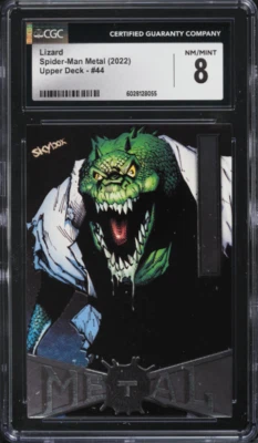2022 Upper Deck Skybox Marvel Metal Universe LIZARD "Spider-Man" #44 CGC 8 - Image 1 of 2